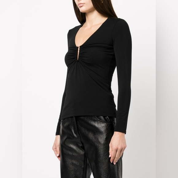 Jonathan Simkhai Madeline Hardware Top Black - Picture 14 of 15